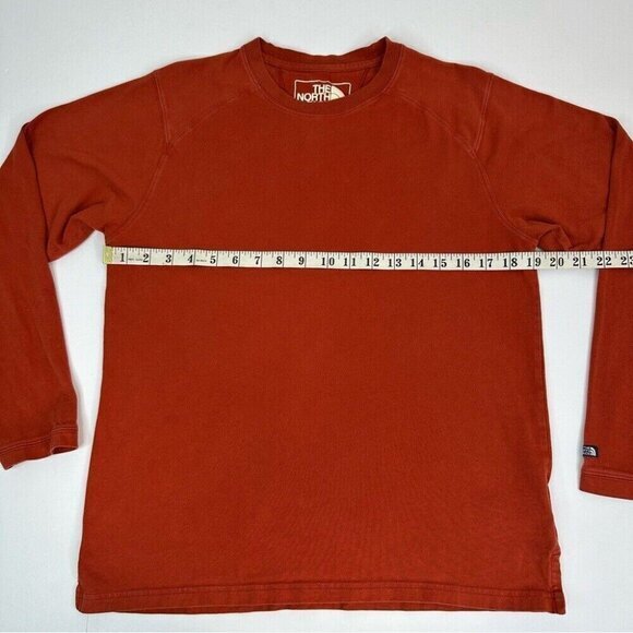 The North Face Women's Burnt Orange Crewneck Long Sleeve Cotton Top S/C38 - Picture 12 of 13